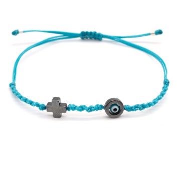 Bracelet "Evil Eye Cross AIM"