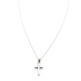 Necklace "Minimal Cross Lans CH"