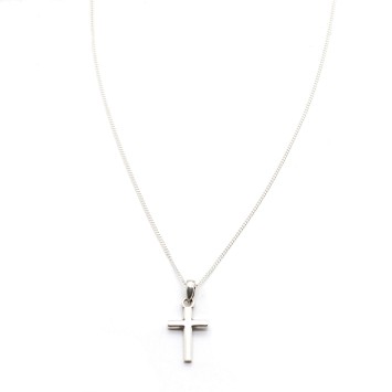 Necklace "Minimal Cross Lans CH"