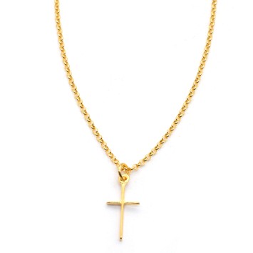 Necklace "Cross Old School X G"