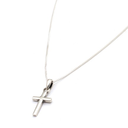Necklace "Minimal Cross Lans CH"