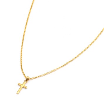 Necklace "Minimal Cross Lans X G CH"