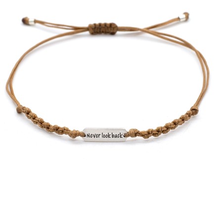 Bracelet "Never look back" 1/2K