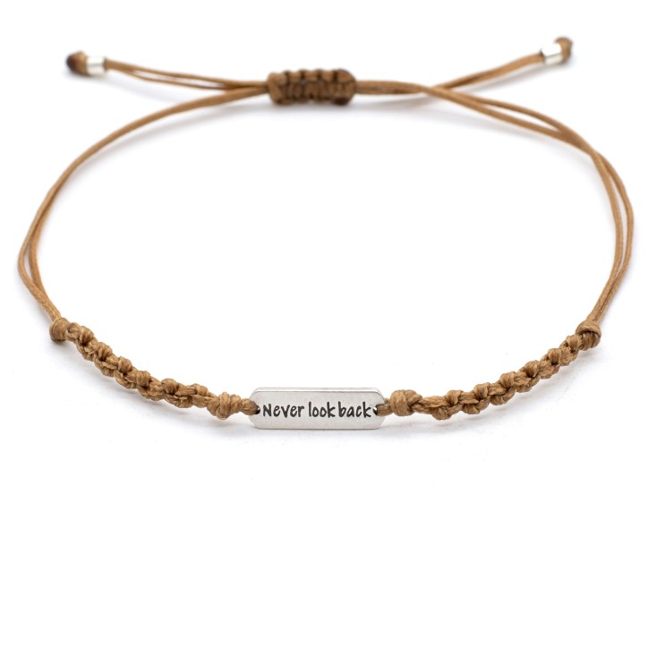 Bracelet "Never look back" 1/2K