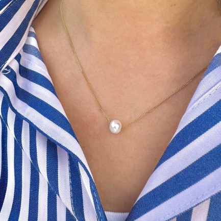 Necklace "My Minimal Pearl G CH"