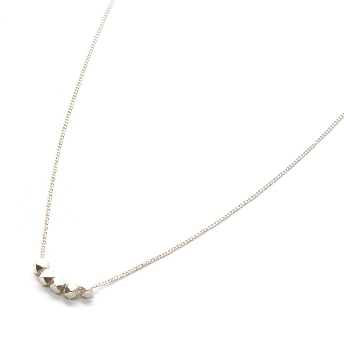 Necklace "Minimal Polygonial Little Moments CH"