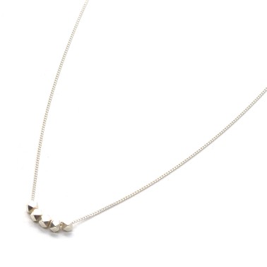 Necklace "Minimal Polygonial Little Moments CH"