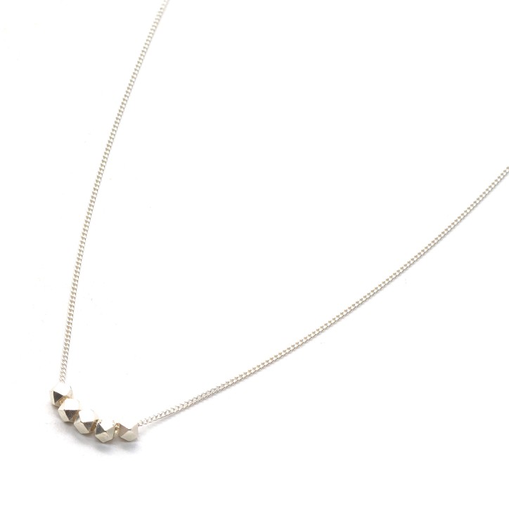 Necklace "Minimal Polygonial Little Moments CH"