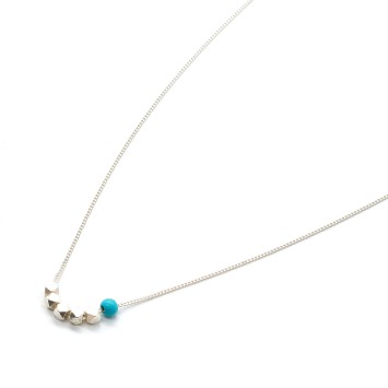 Necklace "Minimal Polygonial Little Moments CH"