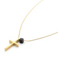 Necklace "Cross A-Class SP G CH"