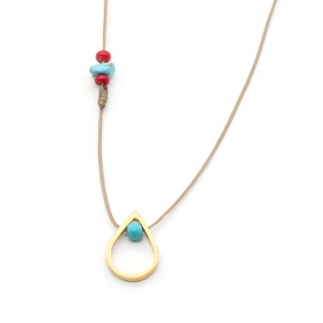 Necklace "Minimal Tear G"