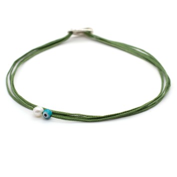 Bracelet "Little Evil eye Little Pearl"