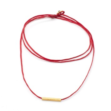 Necklace "Minimal Little Bar Ζ G"