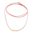 Necklace "Minimal Little Bar Ζ G"