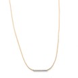 Necklace "Minimal Little Bar Ζ"