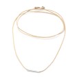 Necklace "Minimal Little Bar Ζ"
