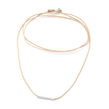 Necklace "Minimal Little Bar Ζ"