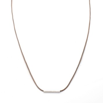 Necklace "Minimal Little Bar Ζ"