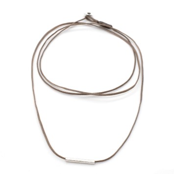 Necklace "Minimal Little Bar Ζ"