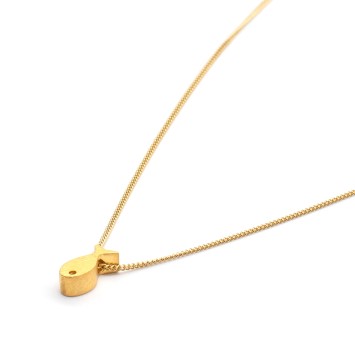 Necklace "Minimal Little Fish S G CH"