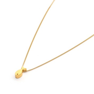 Necklace "Minimal Little Fish S G CH"