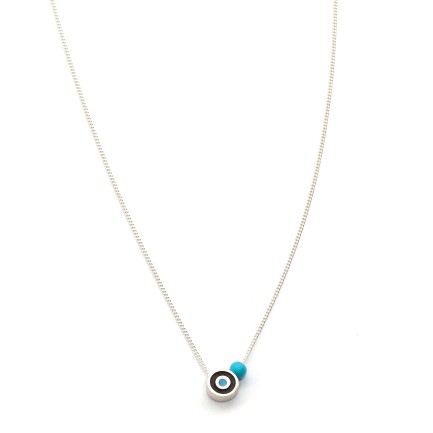 Necklace "Minimal Little Evil Eye S CH"