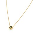 Necklace "Minimal Little Evil Eye S G CH"