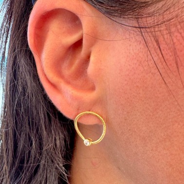 Earrings "Life Moment G" - Studs