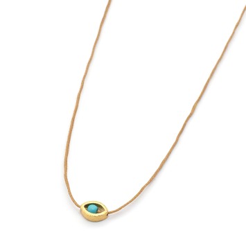 Necklace "Minimal Little Evil Eye G"
