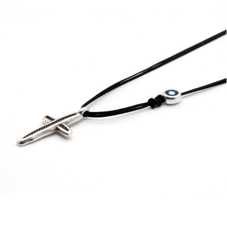 Necklace "Cross Eye Guardian"