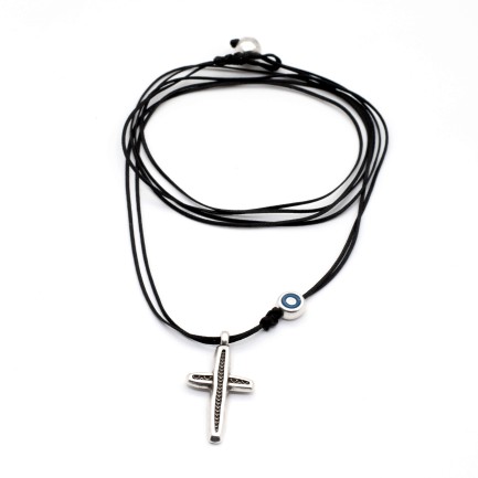 Necklace "Cross Eye Guardian"