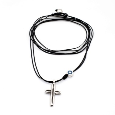 Necklace "Cross Eye Guardian"