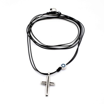 Necklace "Cross Eye Guardian"