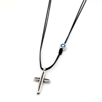 Necklace "Cross Eye Guardian"