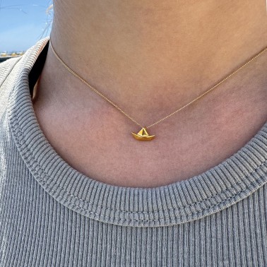 Necklace "My Little Boat G CH"