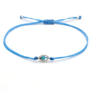 Bracelet "Minimal Little Evil Eye"