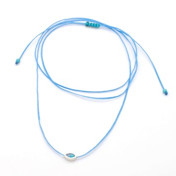 Necklace "Minimal Little Evil Eye"