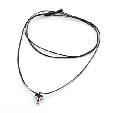 Necklace "Minimal Moments Cross"