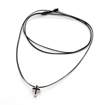 Necklace "Minimal Moments Cross"