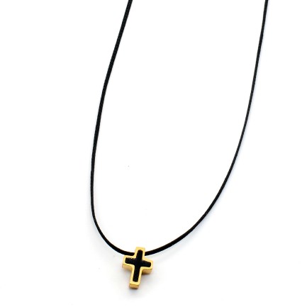 Necklace "Minimal Moments Cross CH G"