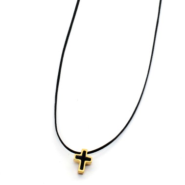 Necklace "Minimal Moments Cross CH G"