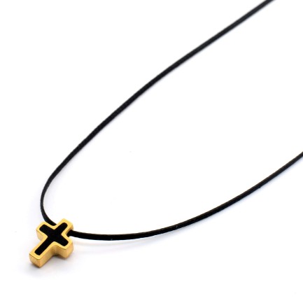 Necklace "Minimal Moments Cross CH G"