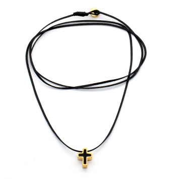Necklace "Minimal Moments Cross CH G"