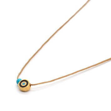 Necklace "Minimal Little Evil Eye S G"