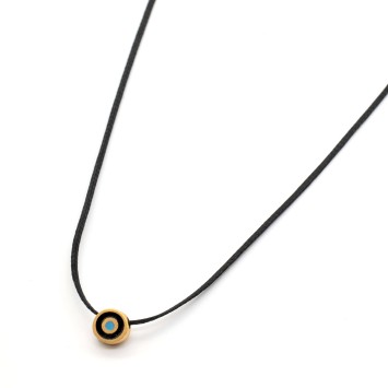 Necklace "Minimal Little Evil Eye S G"