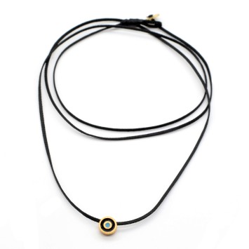 Necklace "Minimal Little Evil Eye S G"