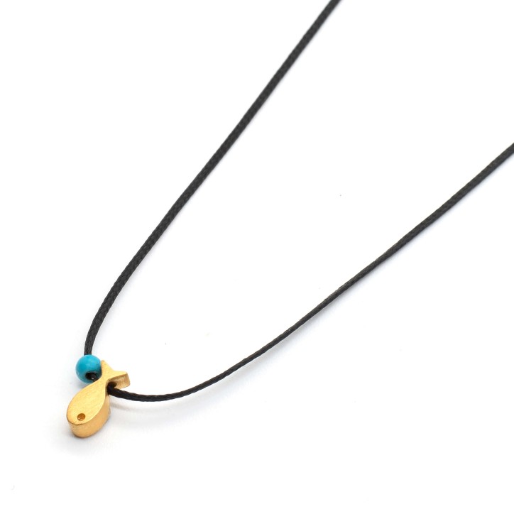 Necklace "Minimal Fish S G"
