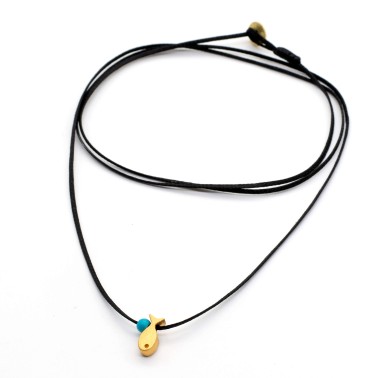 Necklace "Minimal Fish S G"