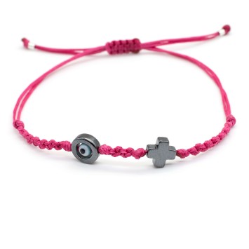 Bracelet "Evil Eye Cross AIM"