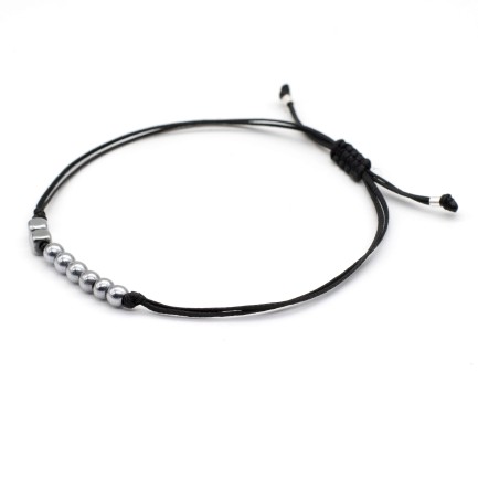 Bracelet "Lucky Charm 26 Hematite SIL"